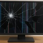 テレビを移動させようとしたら落とし液晶画面が割れた