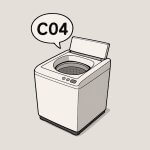 【日立の縦型洗濯機】すすぎを繰り返した末にC04エラーで停止